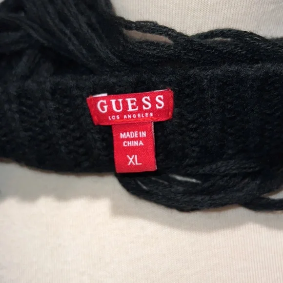 Black Guess tunic sweater, XL - Picture 8 of 10